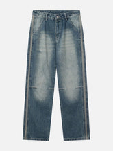 Water-washed Pleats Jeans