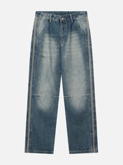 Water-washed Pleats Jeans