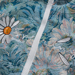 Watercolor Daisy Flowers Winter Coat