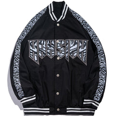 Patchworkjacke mit Zebramuster