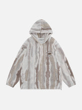Zebra Print Sherpa Hooded Winter Coat