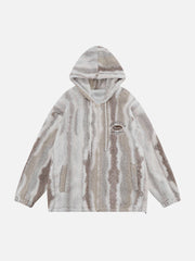 Zebra Print Sherpa Hooded Winter Coat