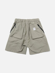 Zip Multi-Pocket Shorts