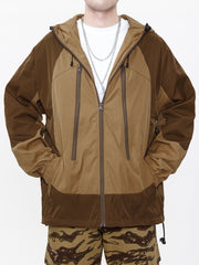 ZIP UP Patchwork Anorak