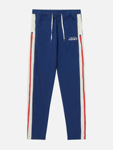 Zipper Panel Striped Sweatpants