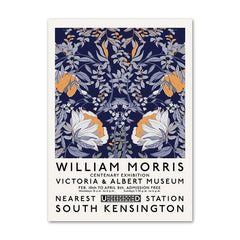 Blaue und gelbe Kunstgalerie-Wandplakate auf Leinwand