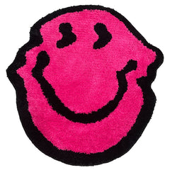 Flauschiger Teppich mit geschmolzenem Smiley