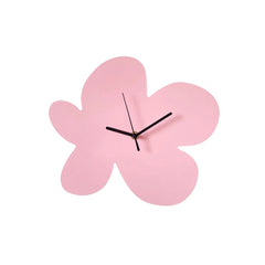 Horloge murale en acrylique à motif de goutte de fleurs