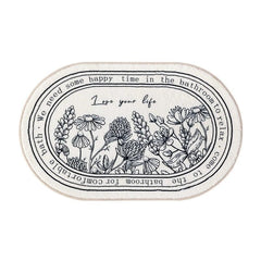 Badematte Blumenmuster