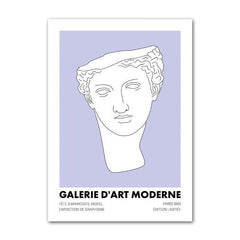 Affiches sur toile minimalistes au pastel