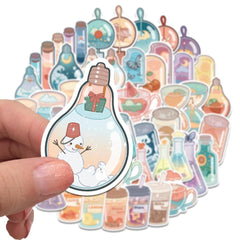 Pastell Kawaii Flask Sticker Pack