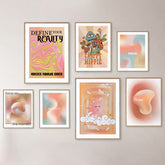 Affiches sur toile dégradées beige pastel