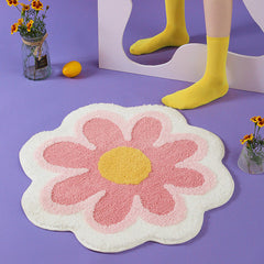 Tapis à fleurs pastel