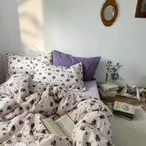 Lila Weinrebe Vintage Ästhetisches Bettwäscheset