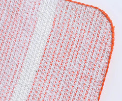 Flauschiger Regenbogen-Akzentteppich