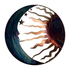 Sun & Moon Aged Bronze Wall Decor