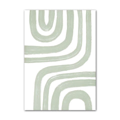 Sage Green Aesthetic Ornaments Canvas Posters