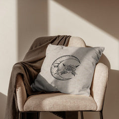 Monochrome Sonne & Mond Kissenbezüge