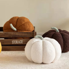 Oreiller en peluche citrouille Terry