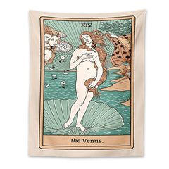 La tapisserie de la carte de tarot de Vénus