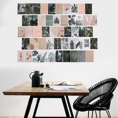 Tropische Boho-Wandcollage-Karten