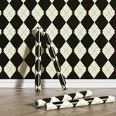 Papier peint amovible à motif argyle vintage