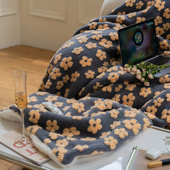 Couverture moelleuse à la camomille vintage