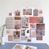 Cartes de collage murales d'art vintage