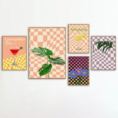 Affiches sur toile vintage de bar à cocktails