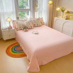 Parure de lit texturée à imprimé floral aquarelle