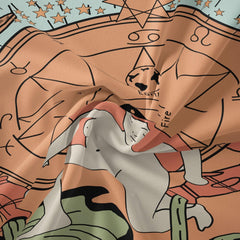 Tapisserie colorée du Tarot « L'Étoile »