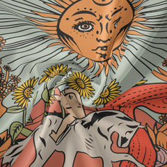Tapisserie colorée du Tarot « Le Soleil »