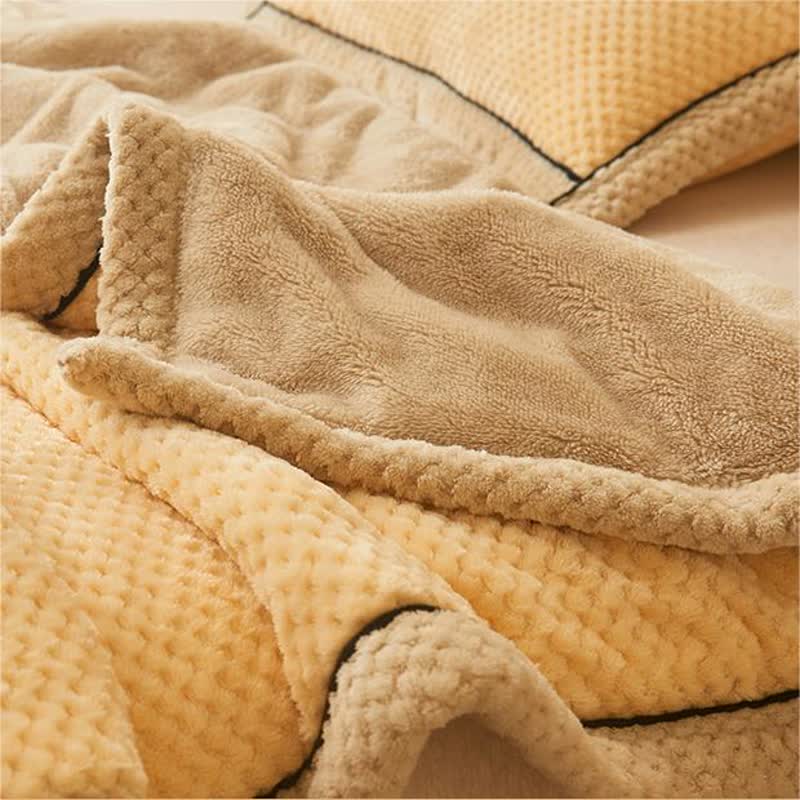 Solid Color Fleece Blanket & Pillowcases