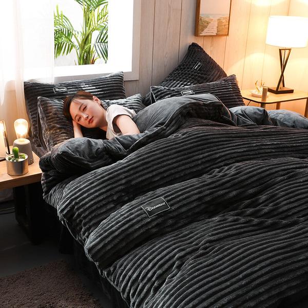 Thicken Corduroy Velvet Bedding Set by LuxuryLifeWay