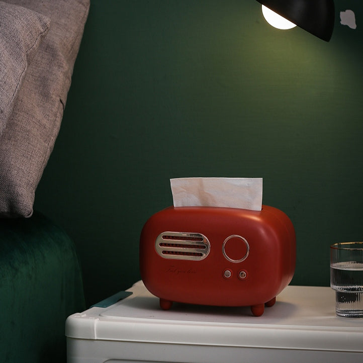 Vintage Radio Tissue Box