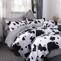 Parure de lit à imprimé vache