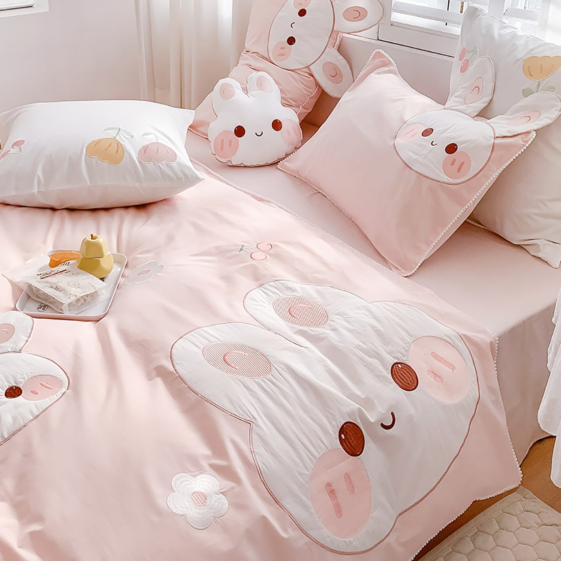 Cute Bunny Inspire Bedding Set