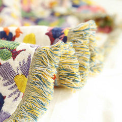 Rustic Flower Reversible Cotton Soft Quilt