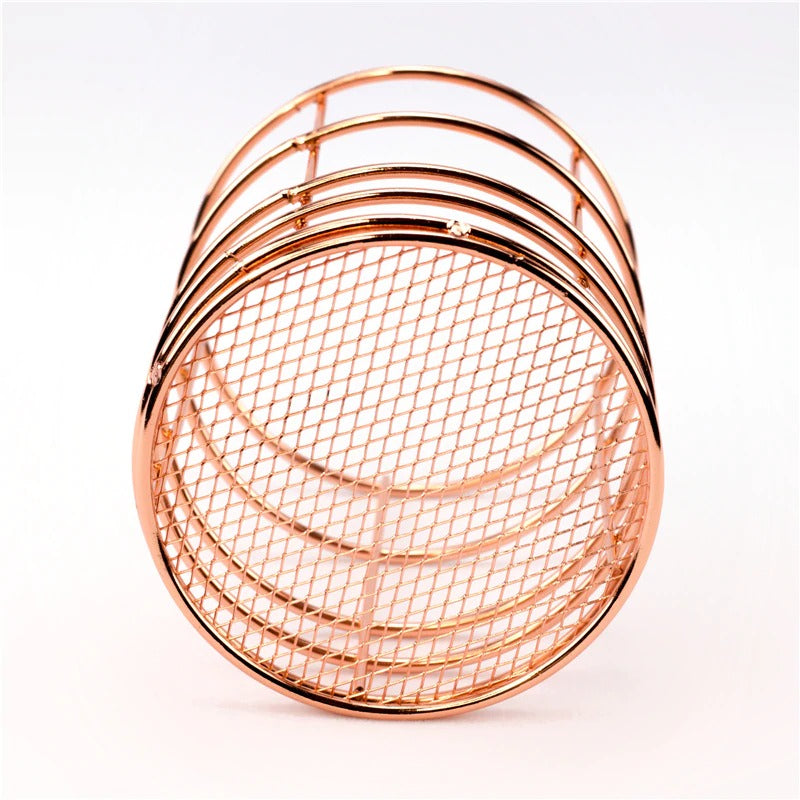 Aesthetic Rose Gold Beauty Basket