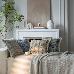 Jacquard Pattern Rural Retro Tassel Pillowcase