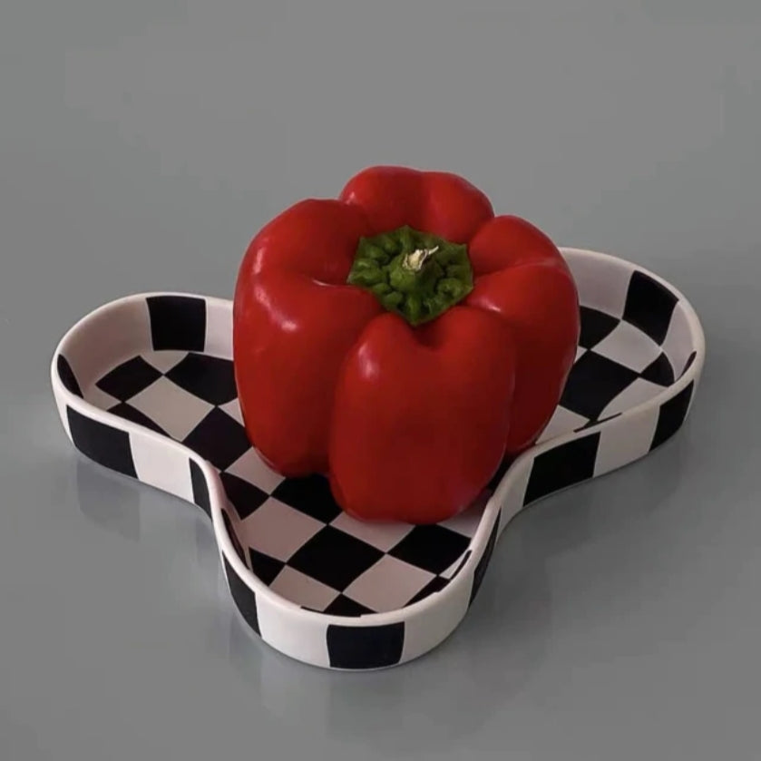 Checkered Jewelry Tray