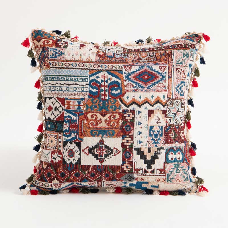 Morocco Pillow Case Tassels Pillow Covers
