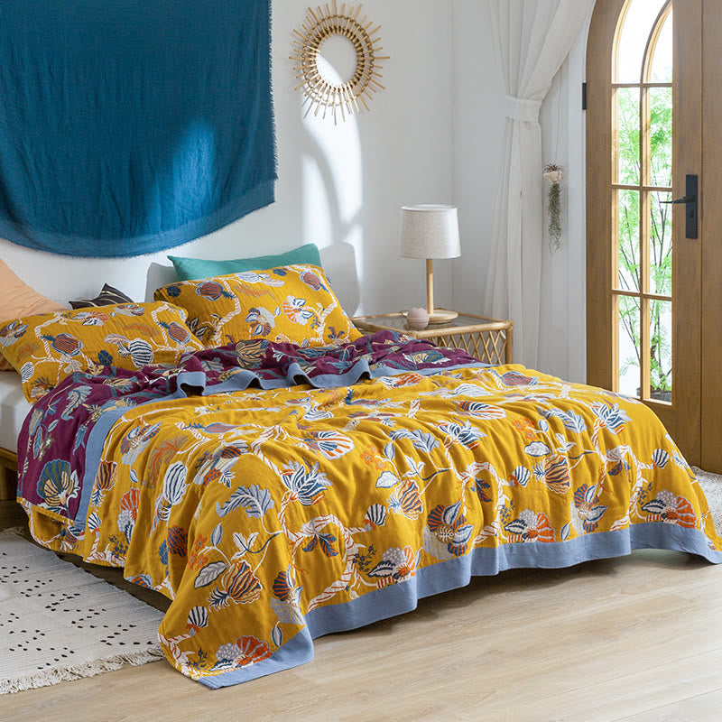 Comfy Reversible Quilt Pattern Cotton Quilt