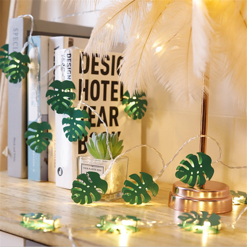 Monstera Leaf String Lights