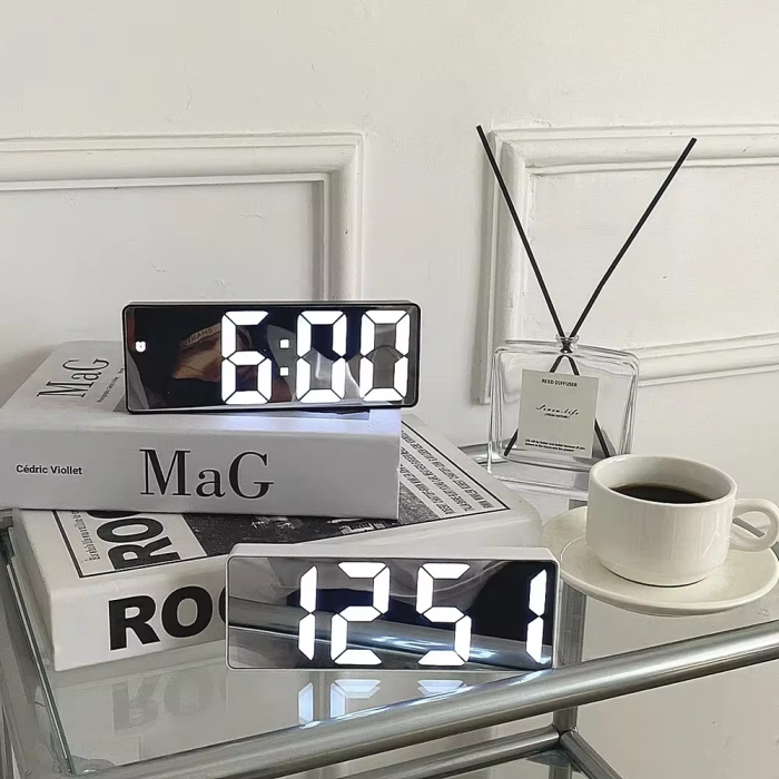 Mirror Screen Alarm Clock