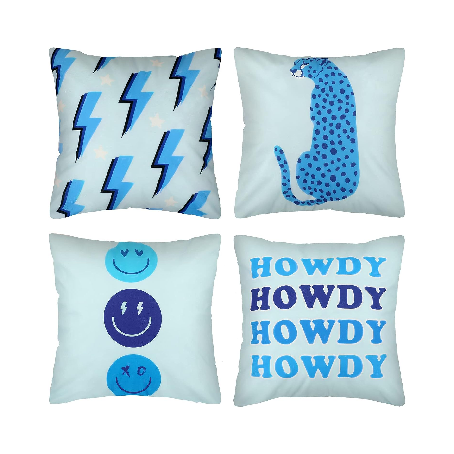 Set Of 4 Preppy Pillow Cases