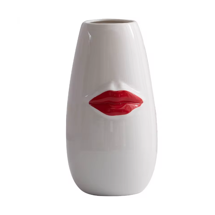 Red Lips Vase