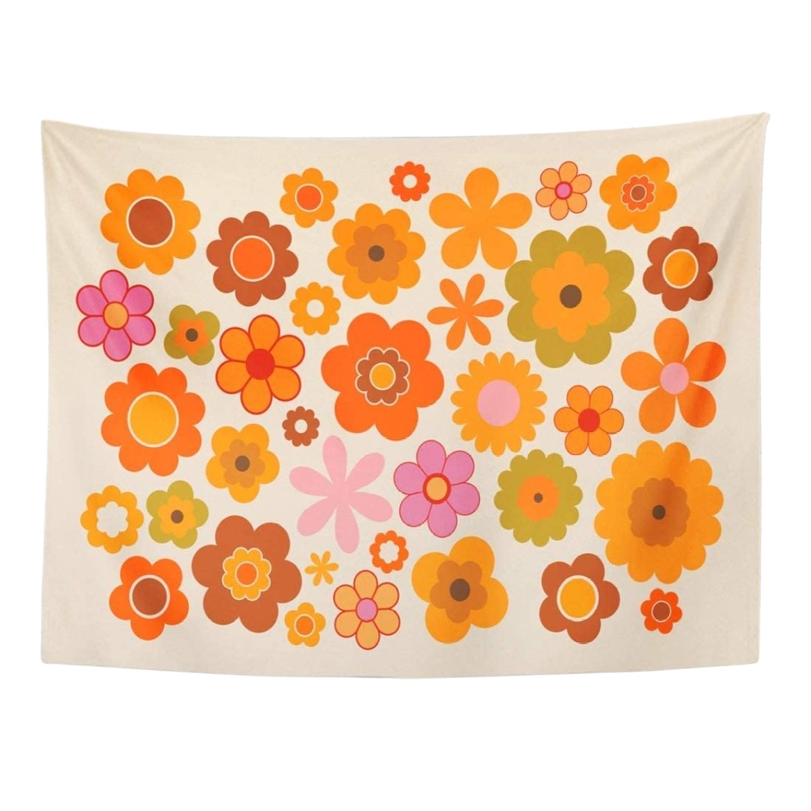 70s Flower Power Tapestry