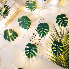 Monstera Leaf String Lights