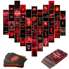 Red Aesthetic Collage Kit